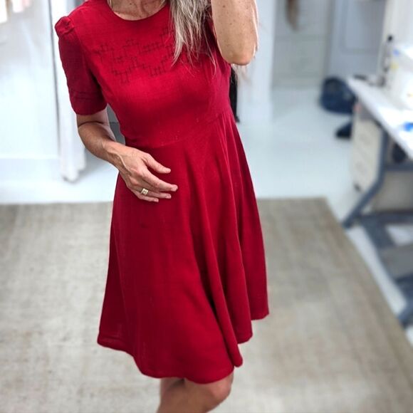 Vintage Cranberry Fit & Flare - Picture 7 of 7